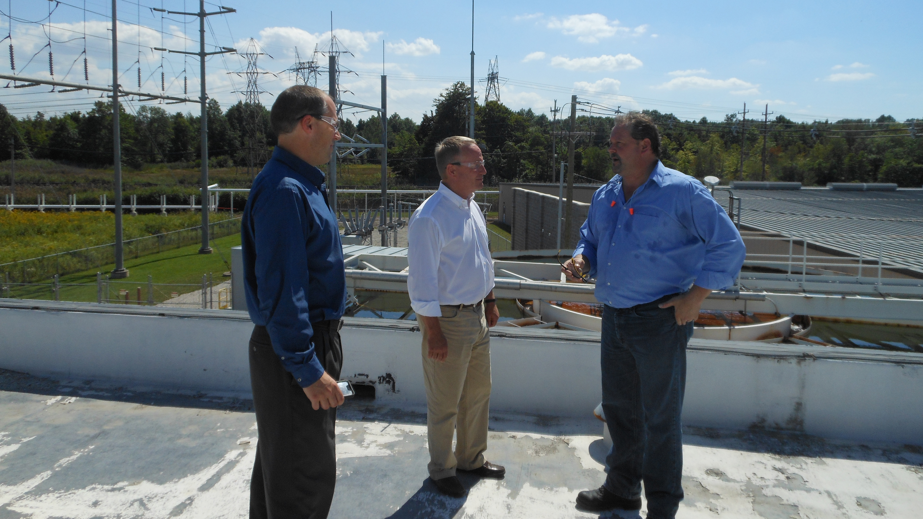 Rep. David Joyce of Ohio (R, 14th District), co-sponsor of the POWER Act, tours a combined heat and power project built by DTE Energy Servies for Cristal's checmial plant in Ashtabula, Ohio (Sep. 4, 2014). 