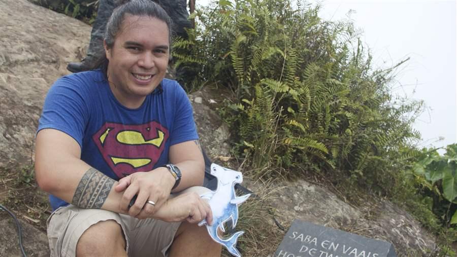 Pew’s Angelo Villagomez and Shark Stanley take a visit to Saba, an island in the Dutch Caribbean