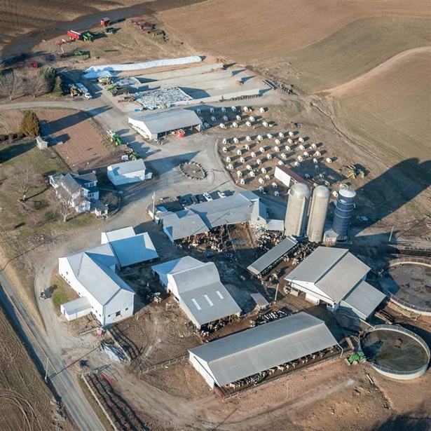 Farm aerial view