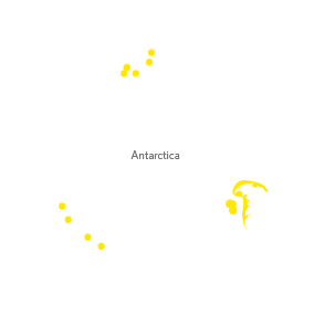 Southern rockhopper Penguin Map