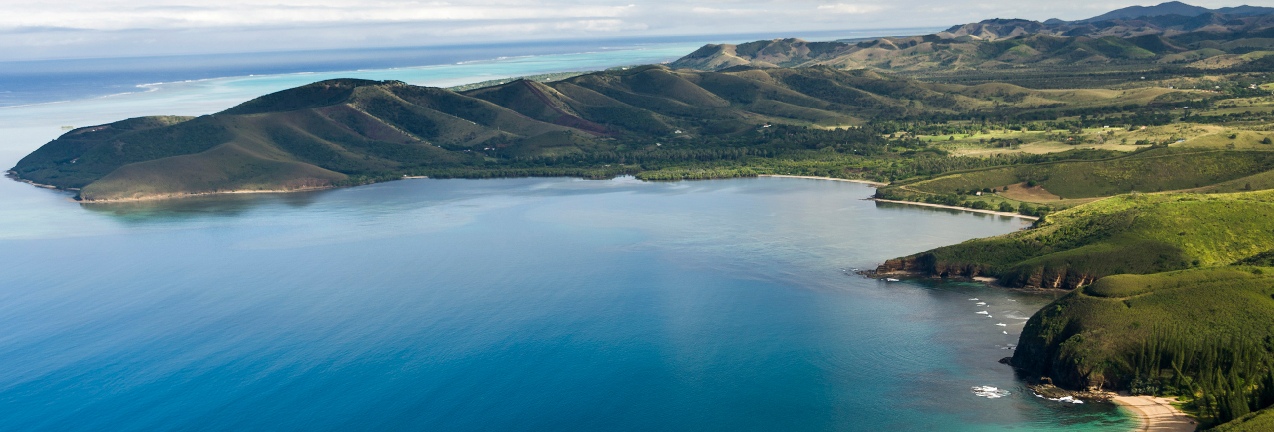 aerial view of New Caledonia