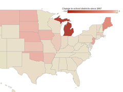 Interactive: The Ever-Shrinking Number of School Districts