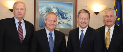 Governor Sean Parnell with oil executives