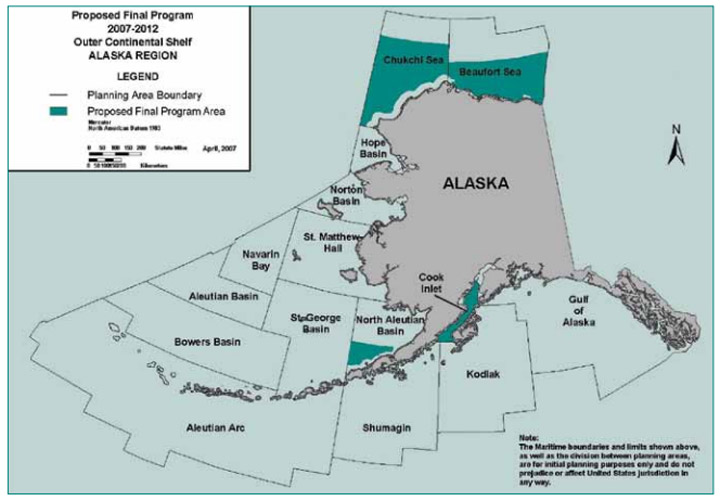Proposed final program, 2007-2012, Outer Continental Shelf