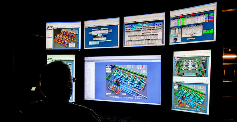 Combined heat and power system monitors Combined heat and power system monitors