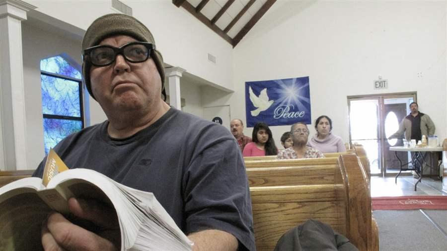 man at church