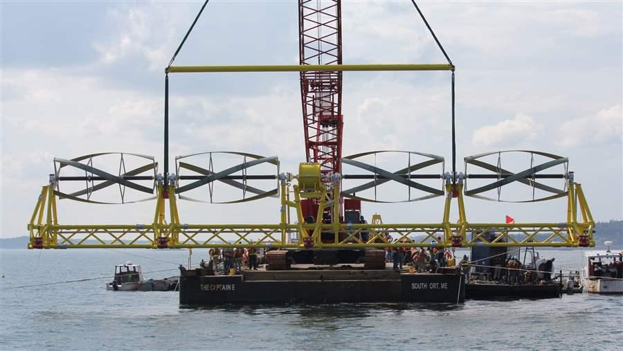 Ocean Renewable Power Company's Cobscook Bay tidal energy project is first of its kind in the nation.