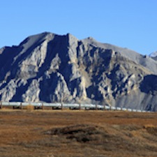 Photo of Alaska slope and pipeline