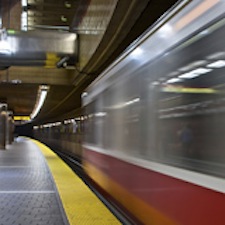 Photo of Boston T train