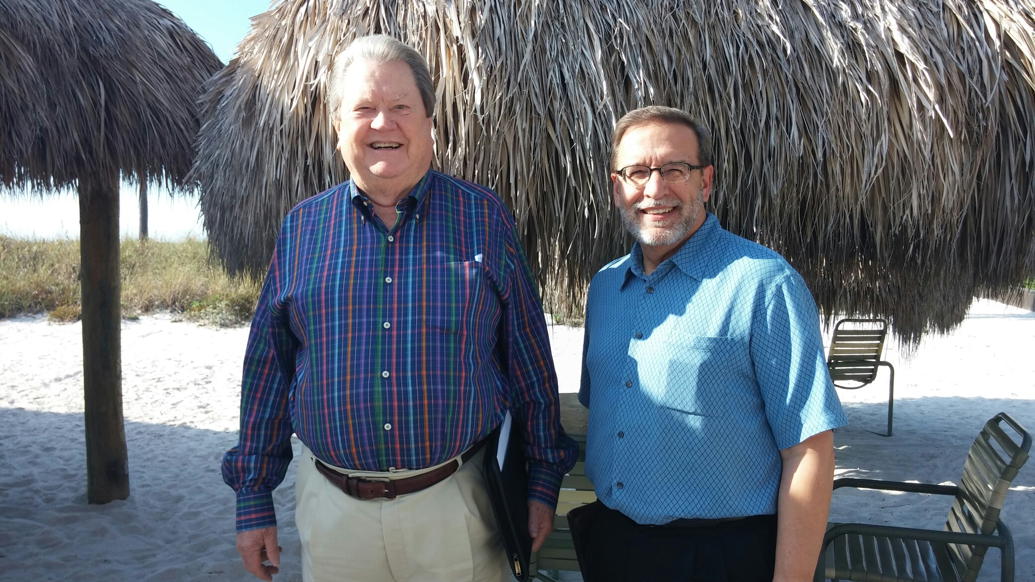 Hogarth meets with Lee Crockett, director of fish policy at The Pew Charitable Trusts, in St. Petersburg, Fla., in January 2015.