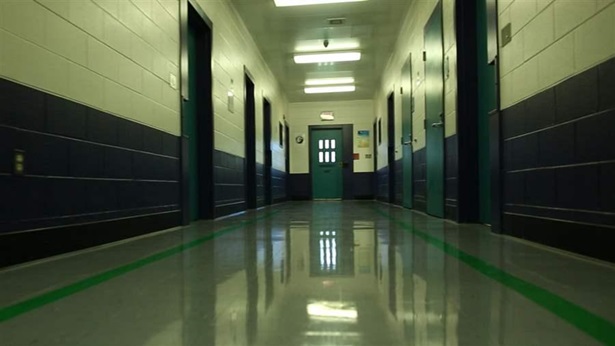 Juvenile facility hallway