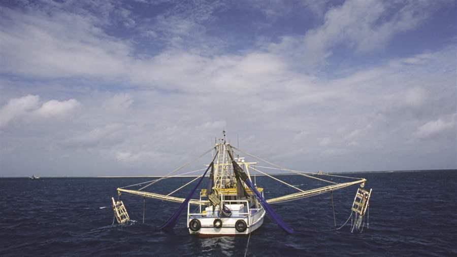 Prawn fishing trawler