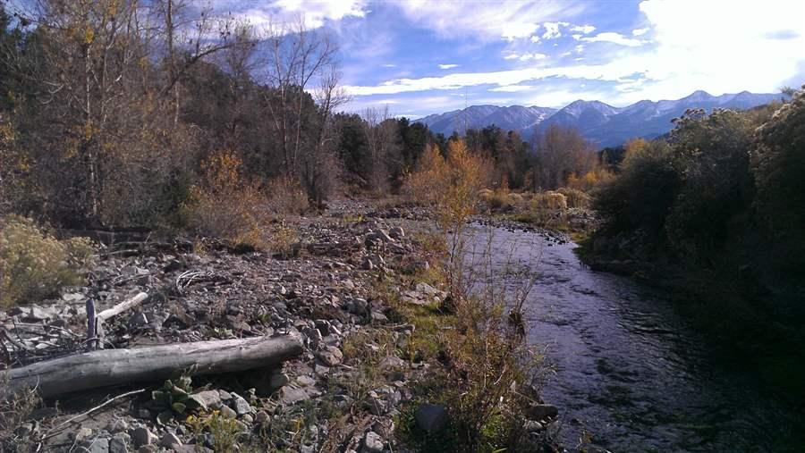 Badger Creek and Sangre de Cristo Mountains