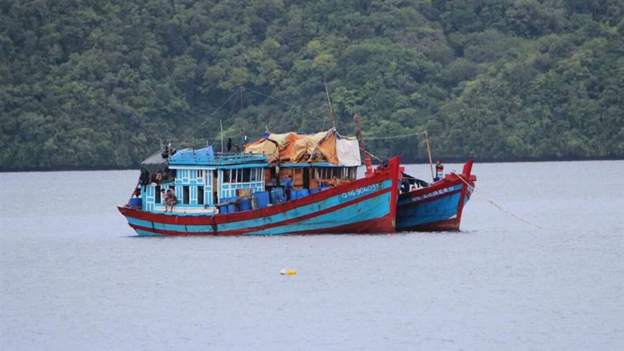 Vietnamese illegal fishing boats in Palau