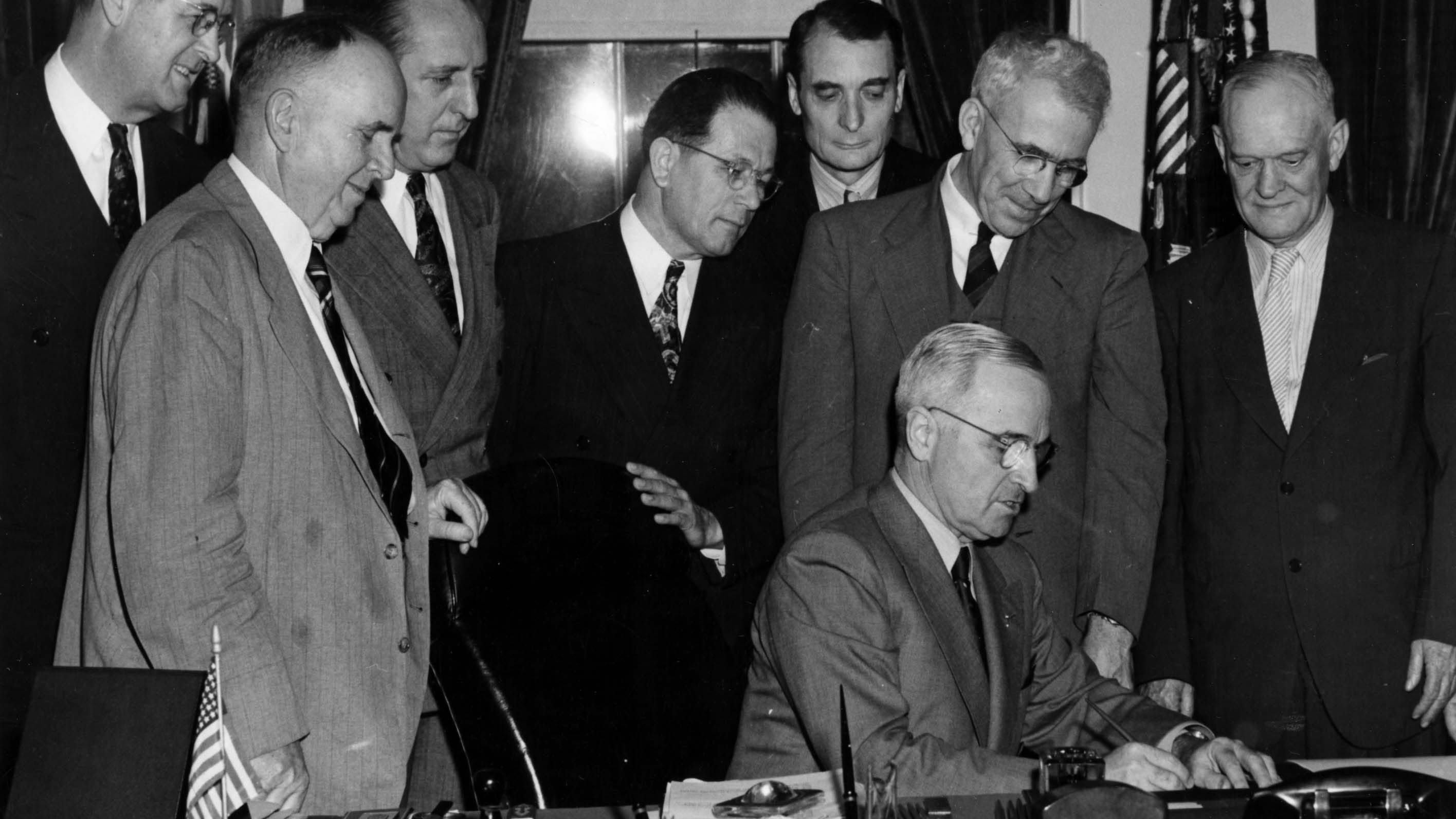 Truman Signs School Lunch Act