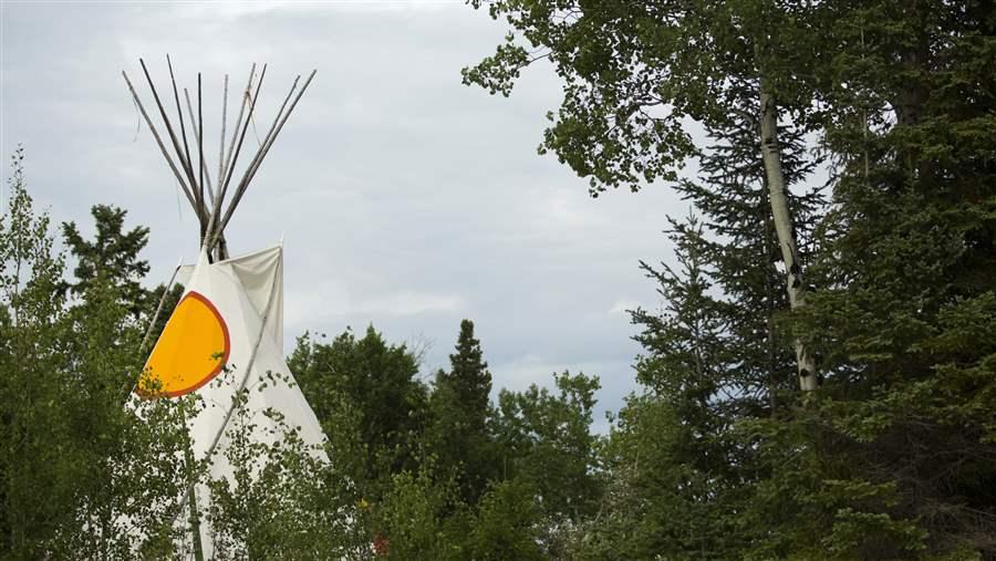 Tipi in Boreal forest