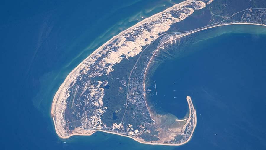 cape cod from international space station