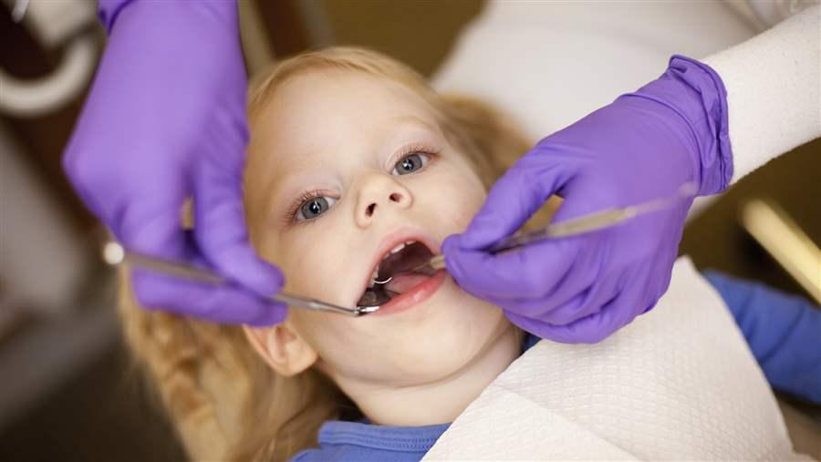 Child at dentist