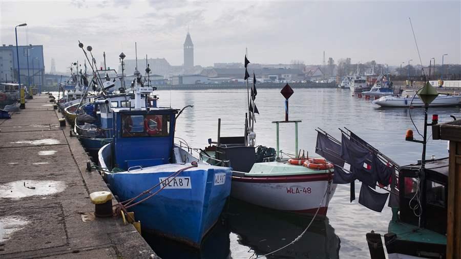 Boats docked