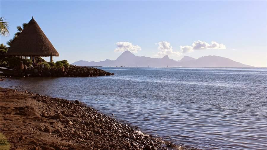 Waters around French Polynesia are equal in size to land area of the EU