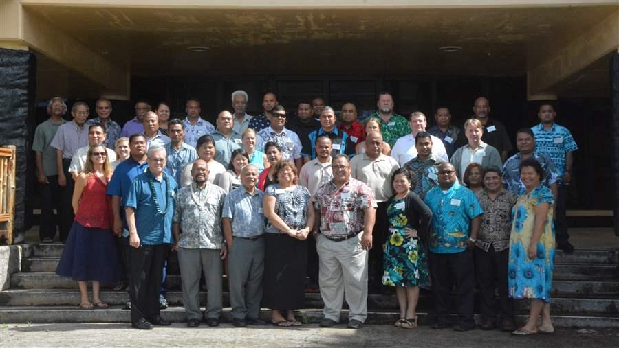 Attendees of the Micronesia Regional Shark Sanctuary enforcement workshop