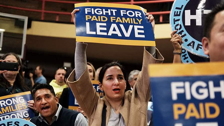 a rally in Manhattan