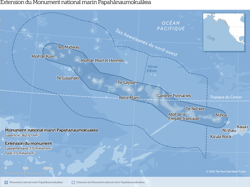 Extension du Monument national marin Papahānaumokuākea