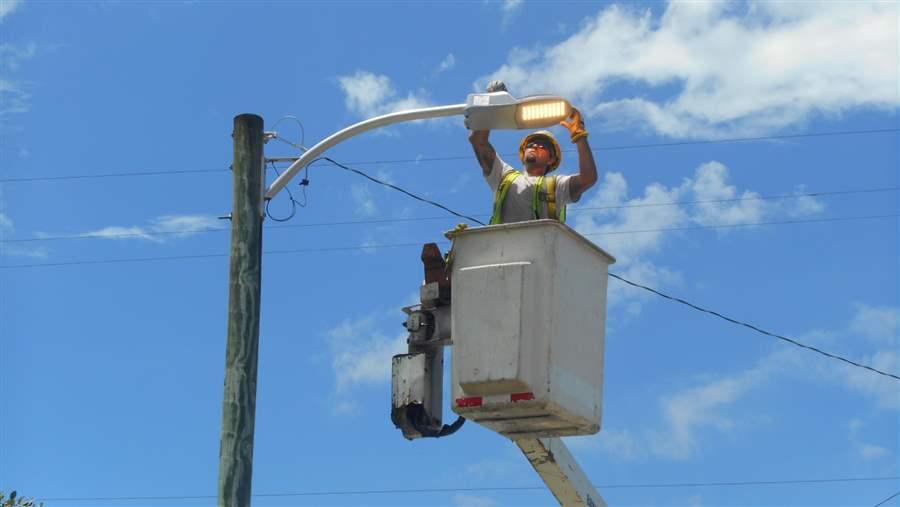 Dimmer LED streetlights