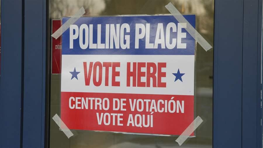 Voting sign