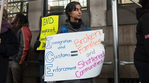 Deportation protest