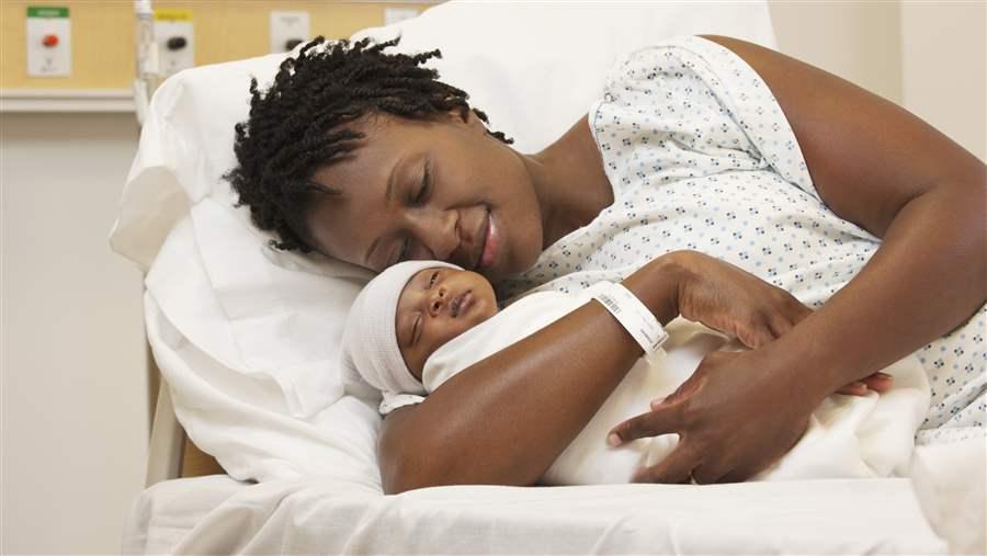 Mother and newborn