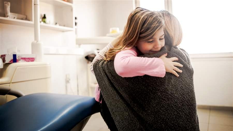 Dentist and patient