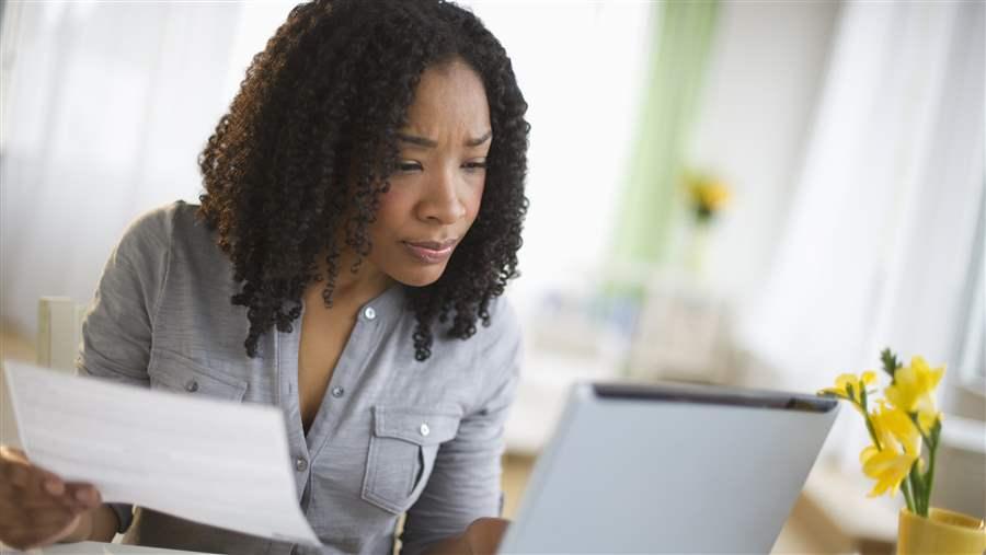 Woman at computer