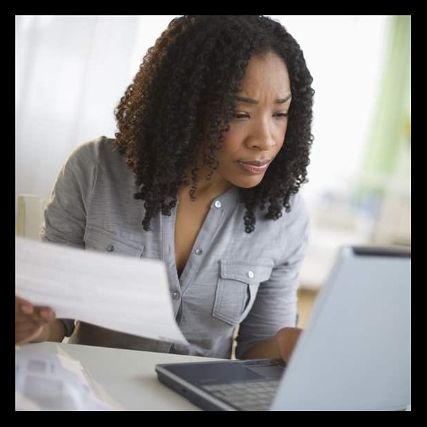 Woman at computer