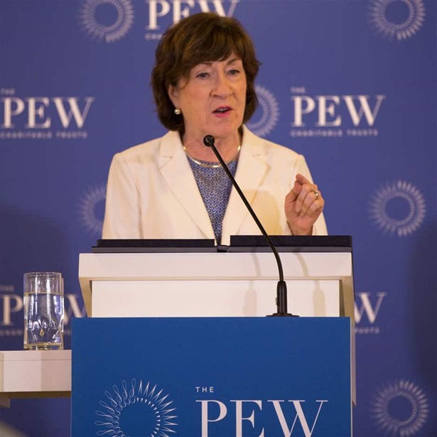 Susan Collins speaks at The Pew Charitable Trusts