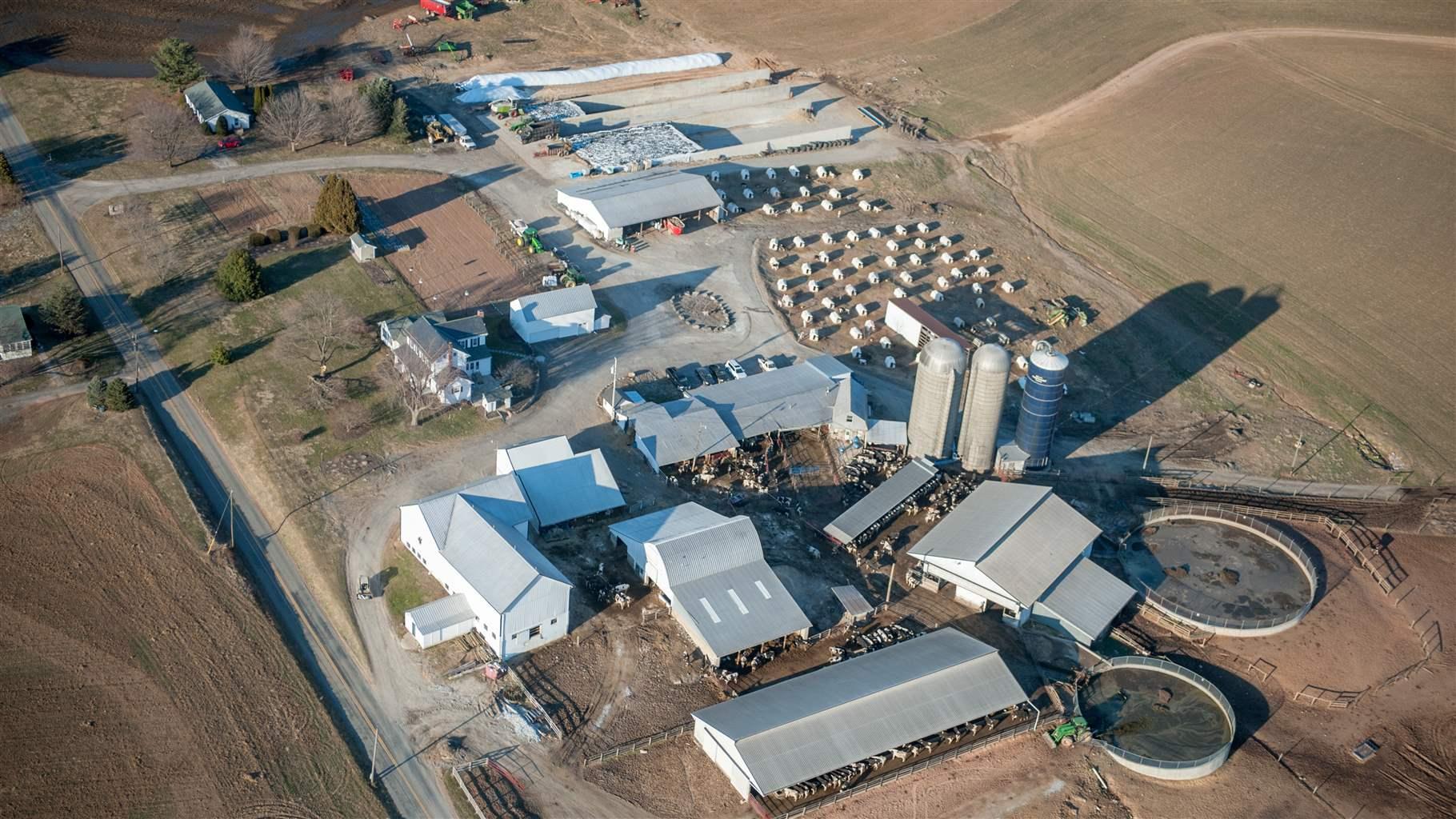 Farm aerial view