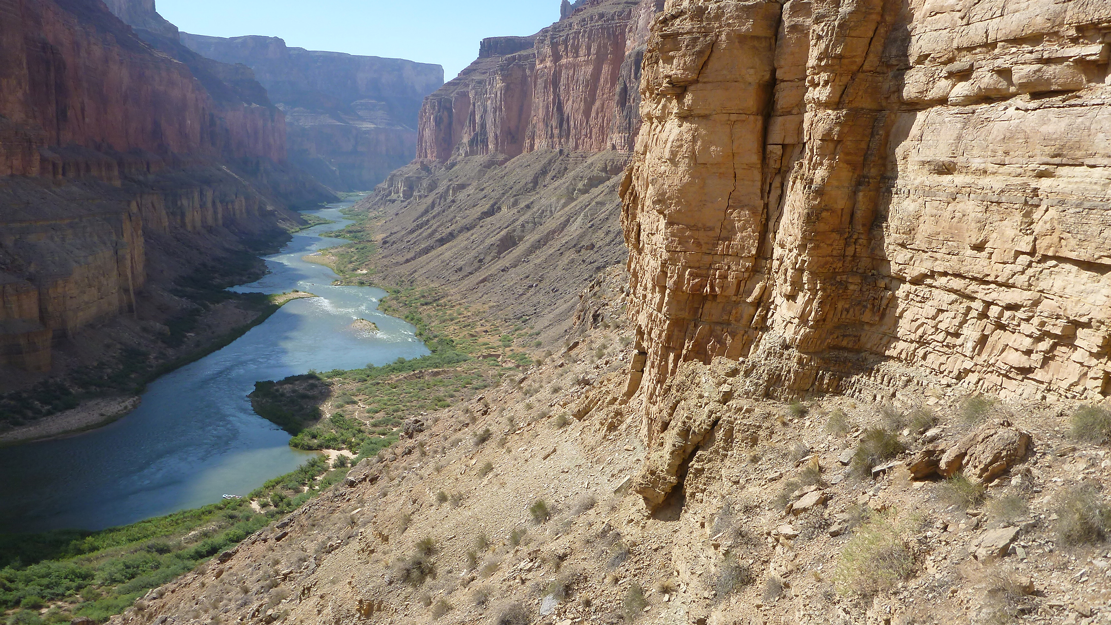 The view from the trail that leads from the Colorado River to the Nankoweap Granaries is not soon forgotten.