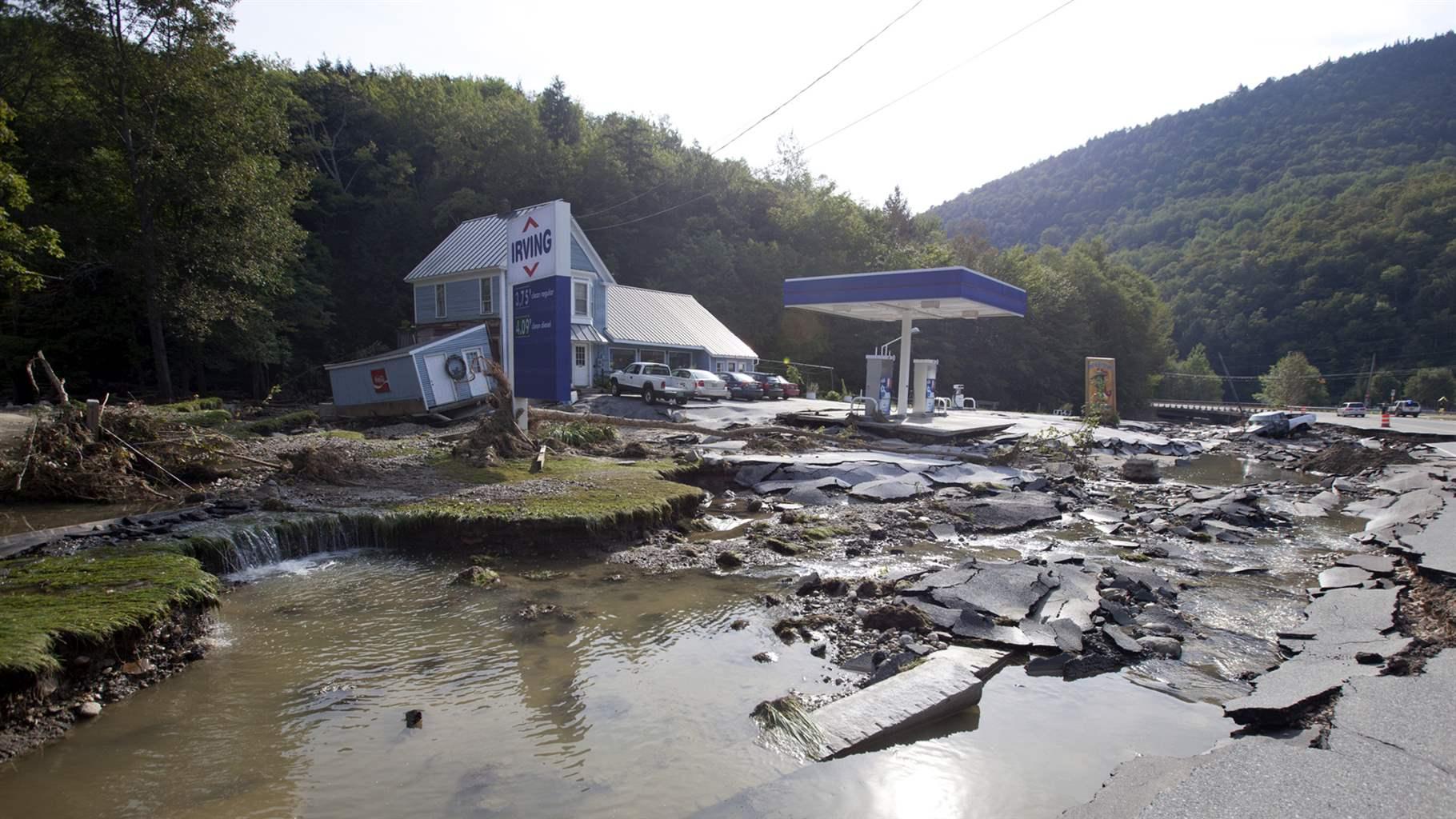 Vermont flood damage