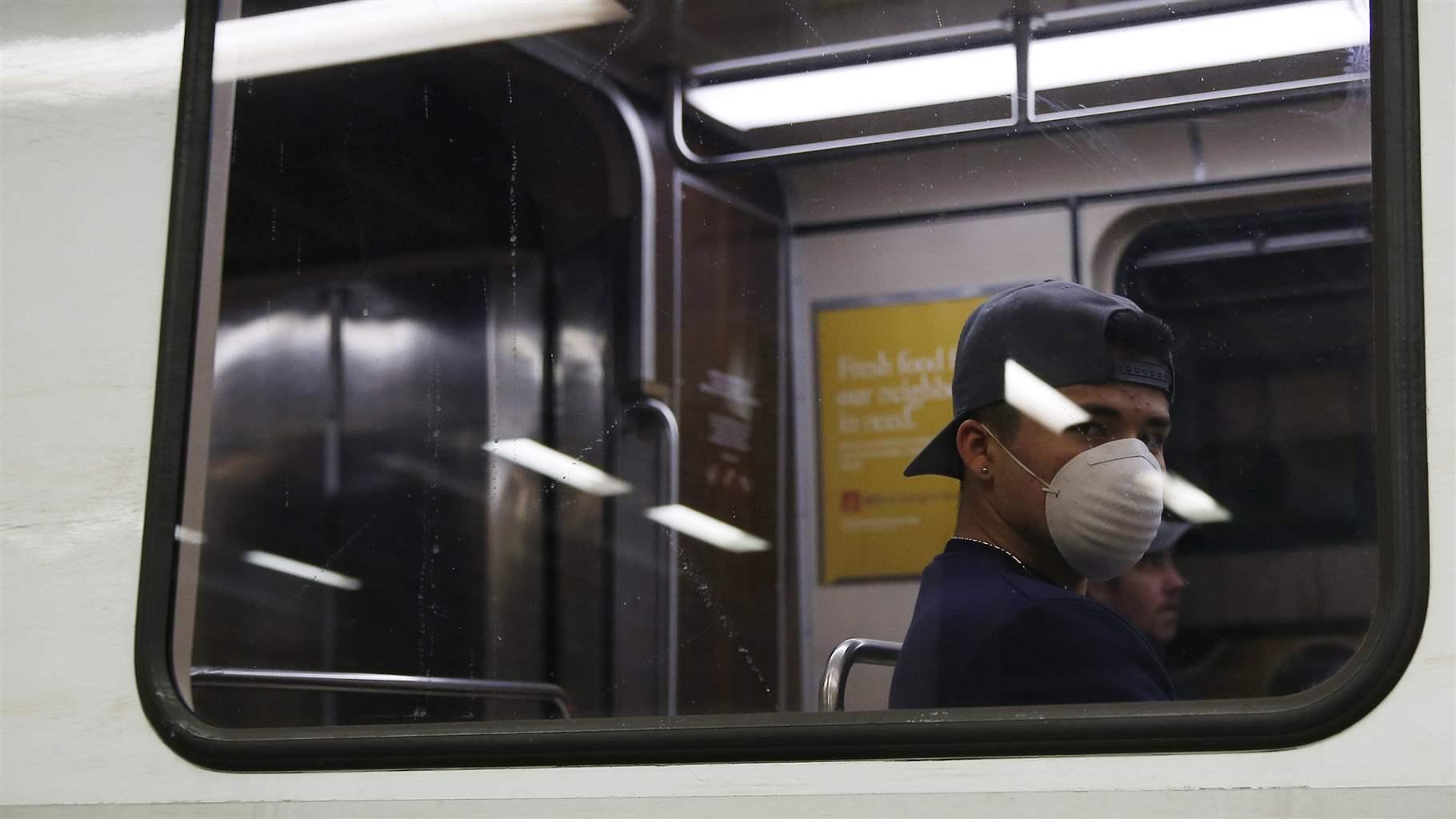 Facemask on public transit