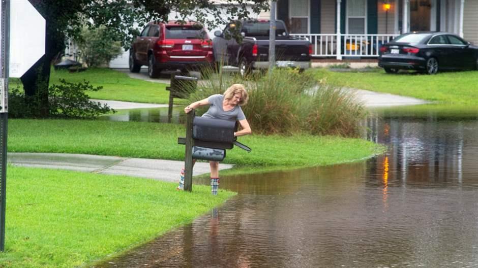 Flooded street