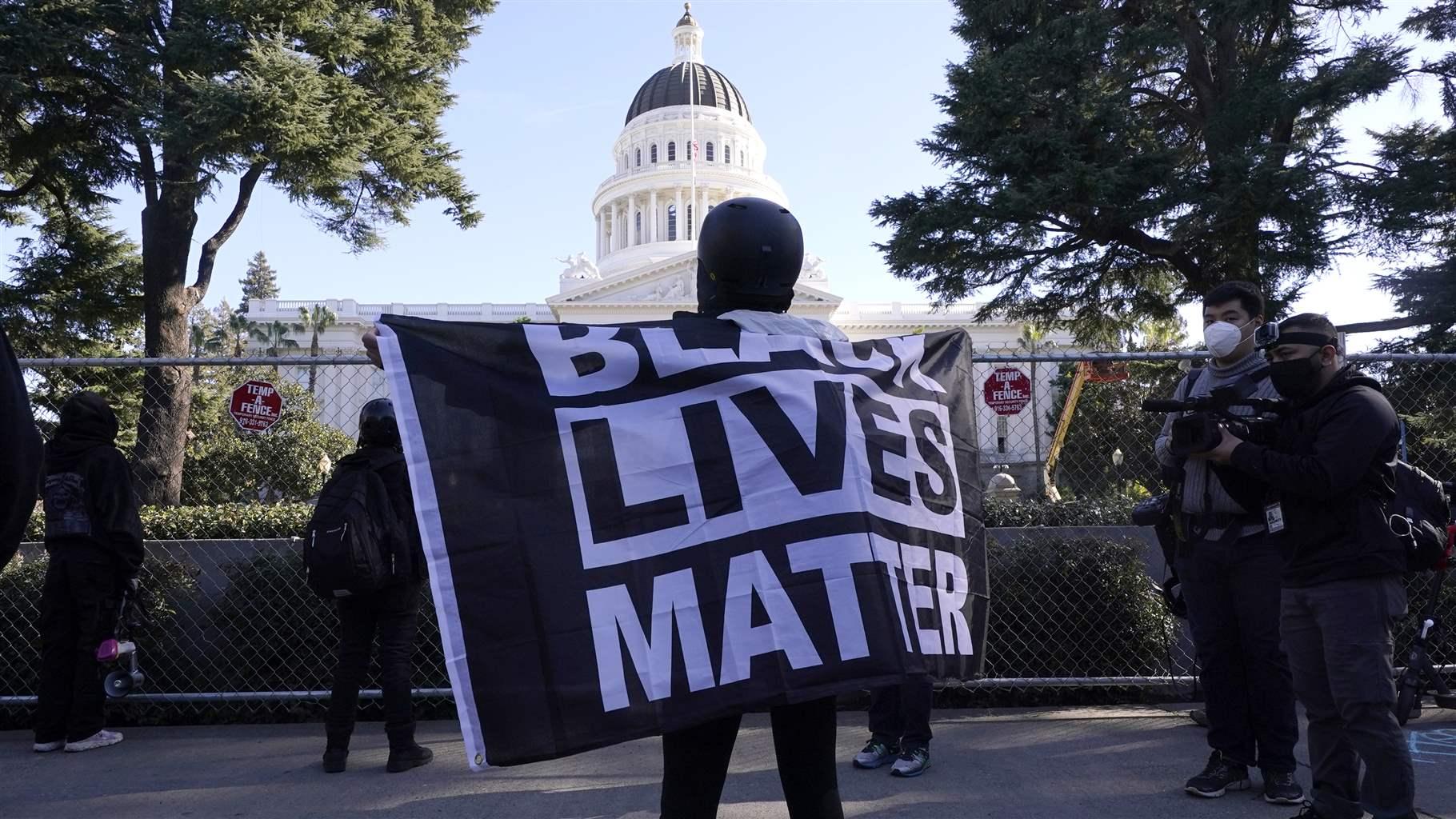 Black Lives Matter demonstrator Black Lives Matter demonstrator
