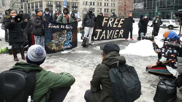 Free Javier protest