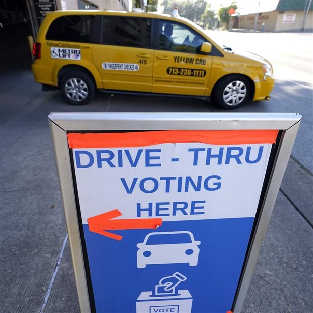 Drive-thru voting Drive-thru voting
