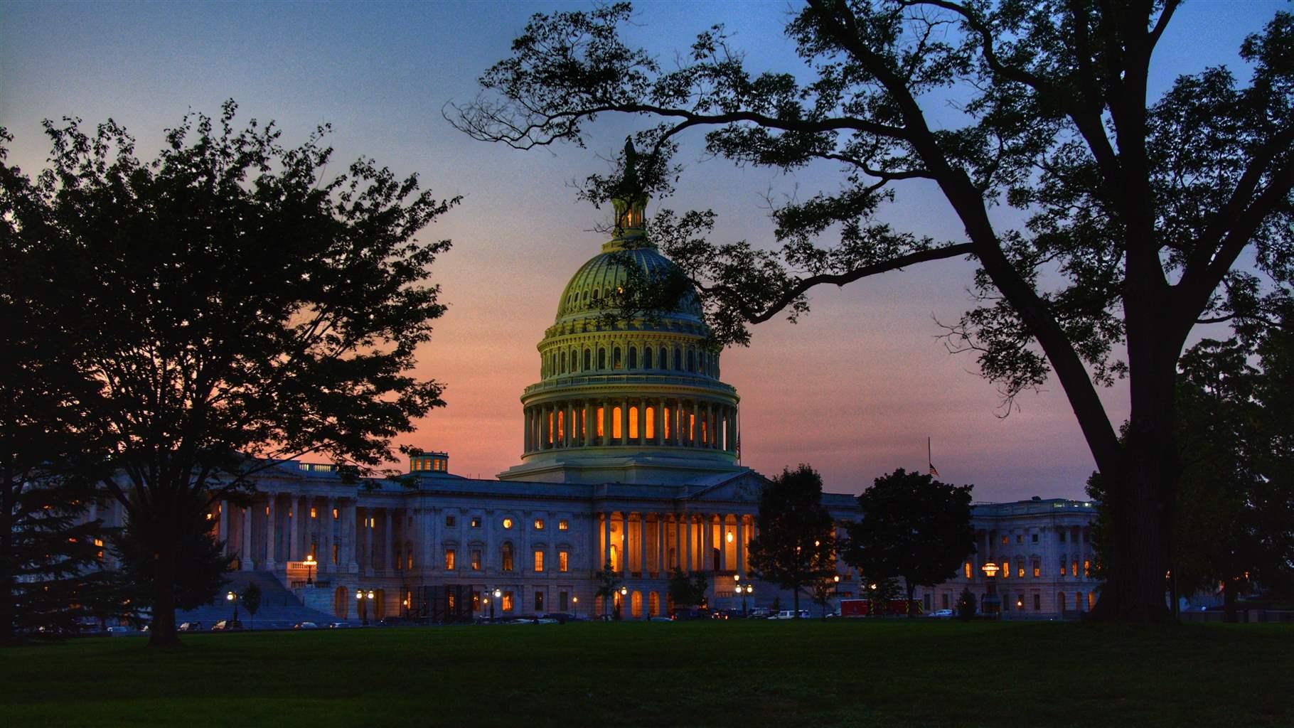Capitol Building at dusk