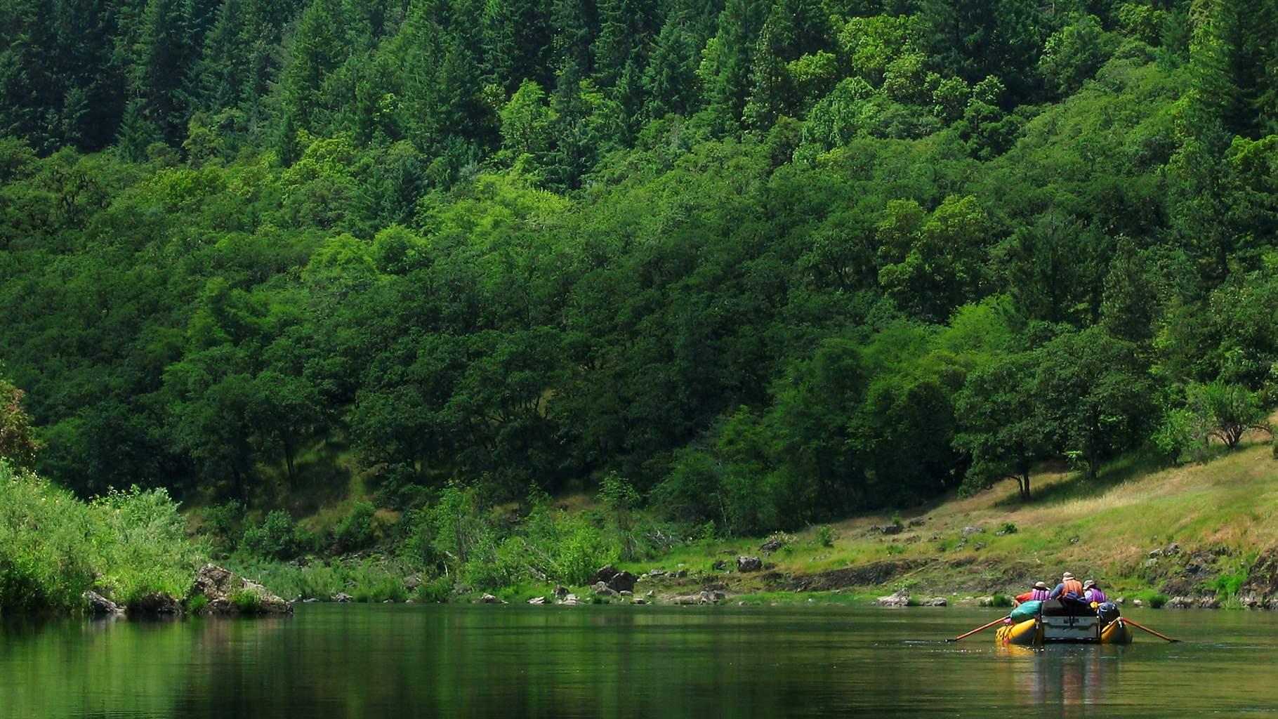 The Rogue River is popular with boaters and fishermen.