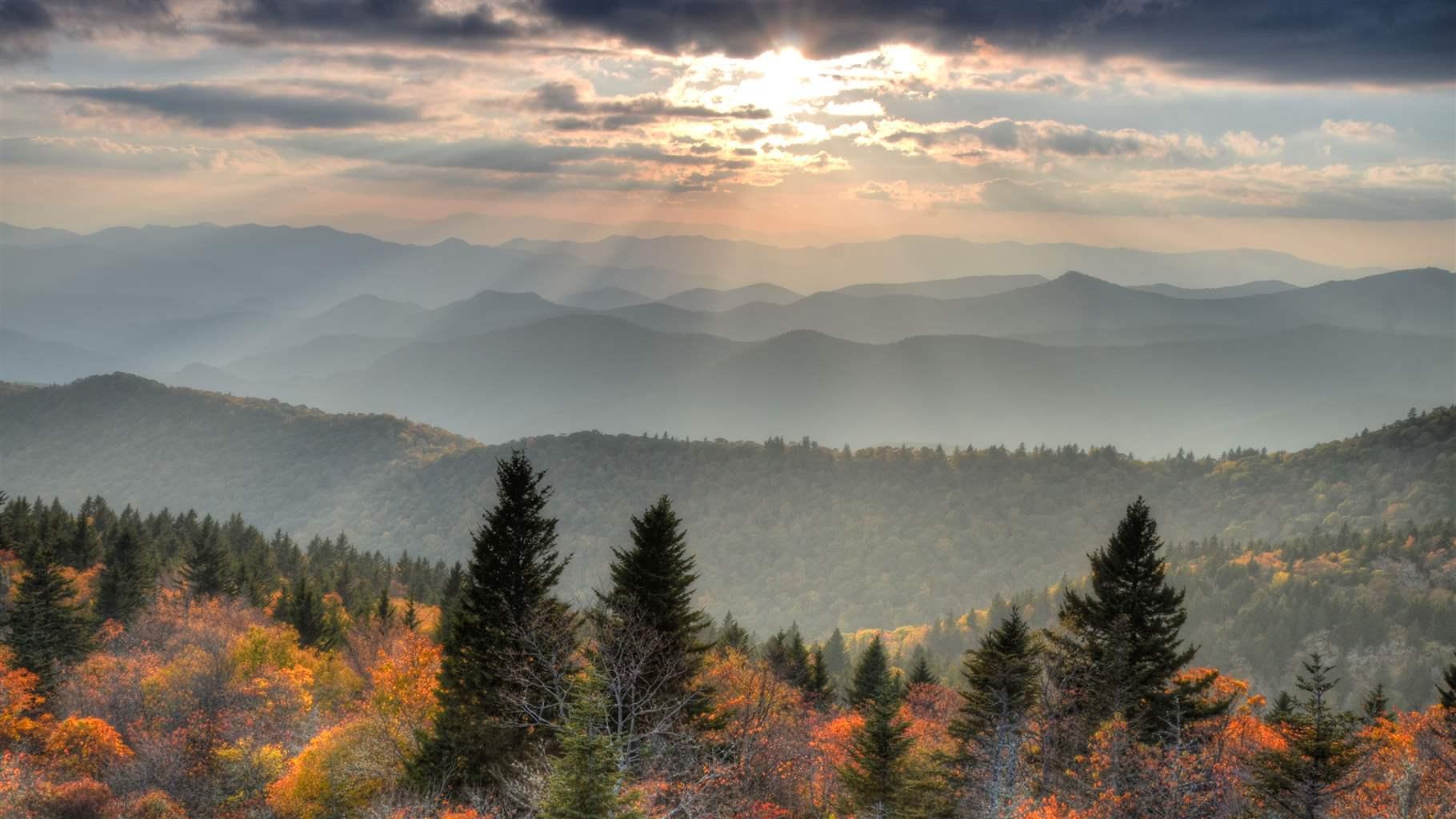 Blue Ridge Parkway near Waynesville, Sylva, and Franklin, North Carolina