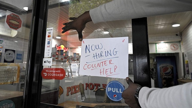 JOB HIRES SLOW AS EMPLOYERS SRUGGLE TO FILL POSITIONS.