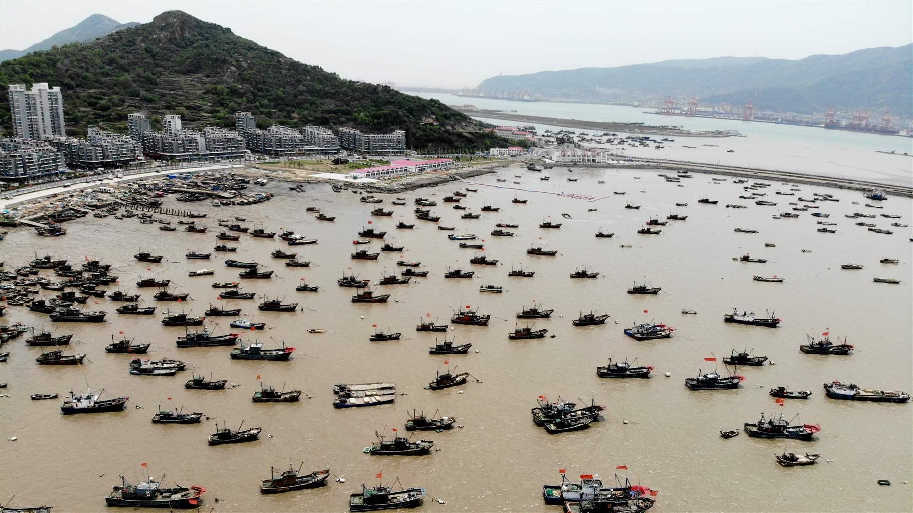 Fishing boats in Lianyungang