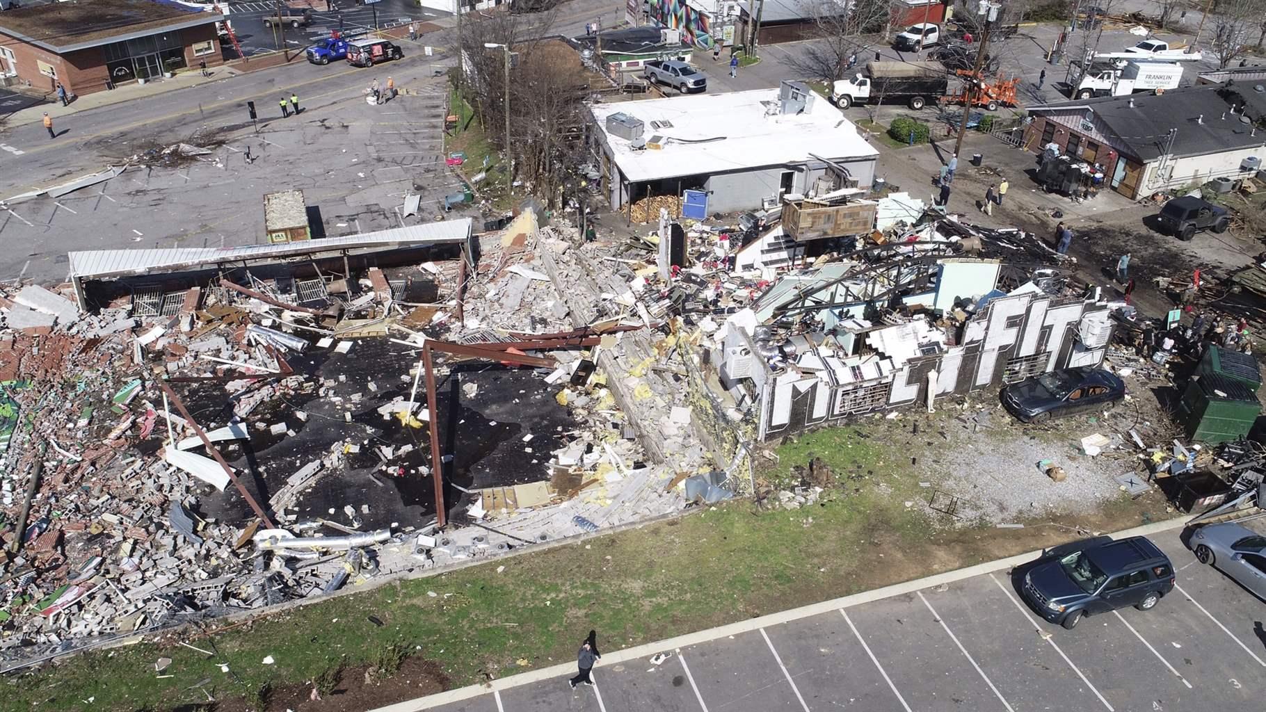 Nashville tornado damage Nashville tornado damage