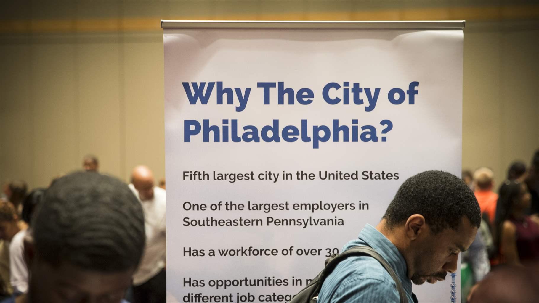 Job fair at the Pennsylvania Convention Center in Philadelphia, PA